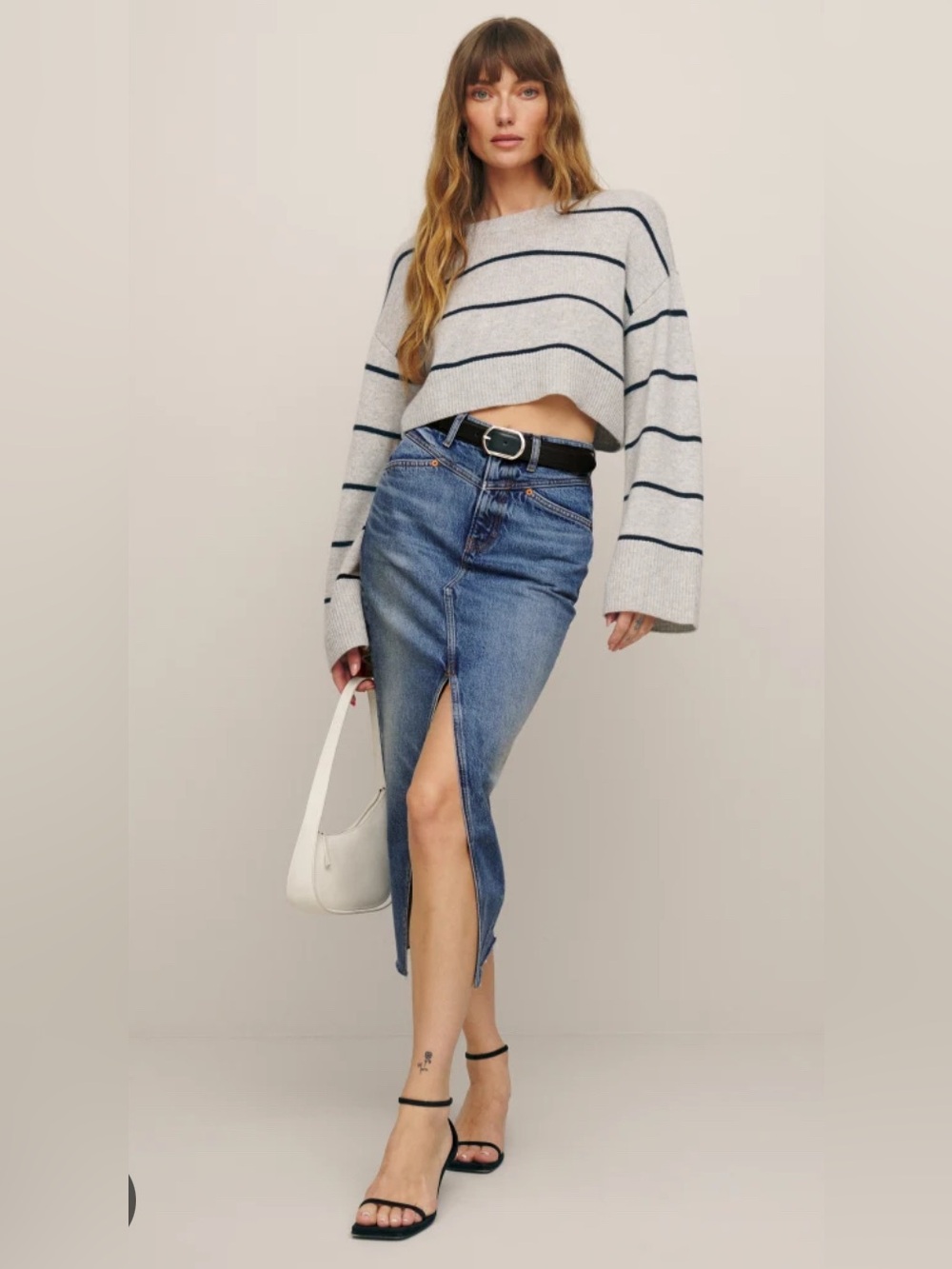 Reformation Jagger Denim Midi Skirt